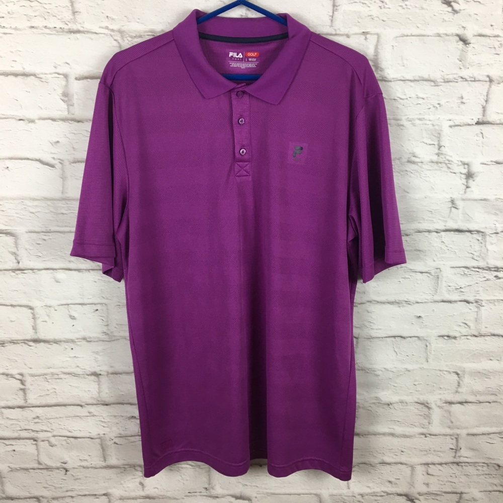 FILA men’s polo golf sport large purple A21